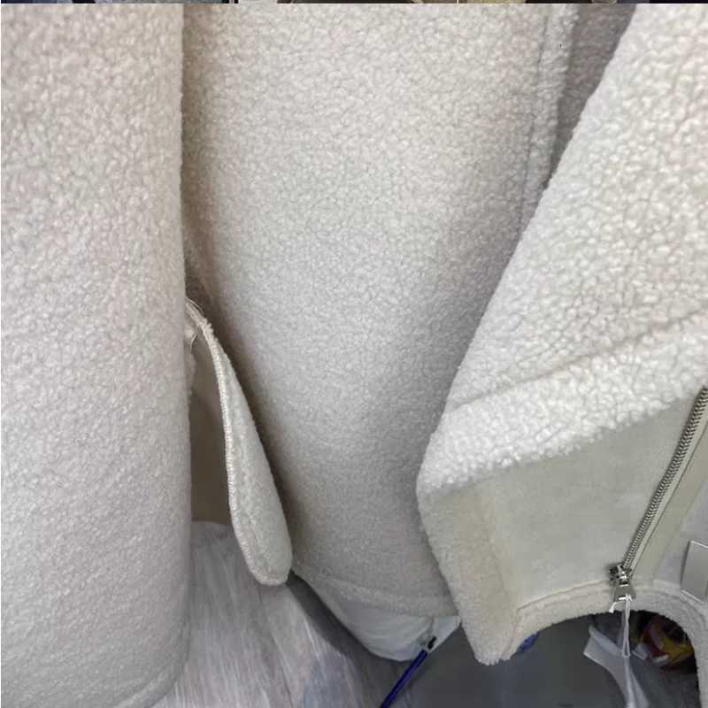 Elegant Women Thick Warm Zipper Vests Female Faux Leather Lambswool Patchwork Sleeveless Chic Casual Vest Outwear Autumn2025T251128