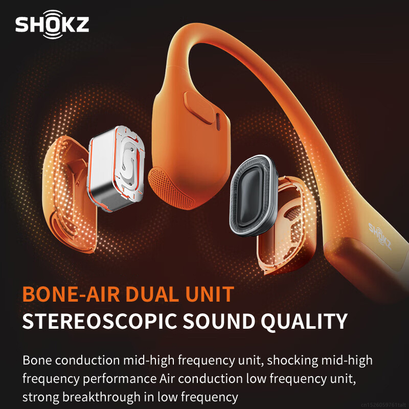SHOKZ OpenRun Pro 2 S820 Bone Conduction Headphones Wireless Bluetooth 5 3 Earphones Noise Reduction Open Cycling Music Earbuds - view 4