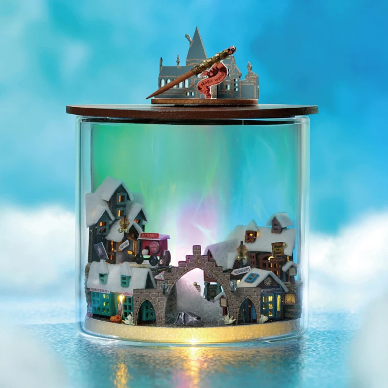 Diy Ball doll house Miniature Case Dream Bottle Series 3D Assembly Model Handmade Toys Creative Birthday Gift Dollhouse 251126