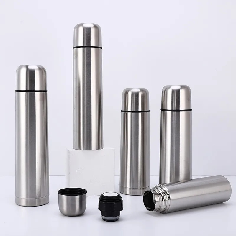 1 Piece 350/500/750/1000ML Stainless Steel 304 Vacuum Flasks Keep WarmCold Thermal Water Bottle Portable Thermos Cup 251128 W260226