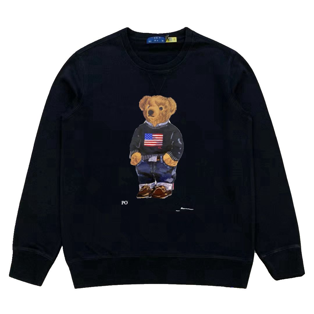 us men's winter coat sweater must-have hoodie European and American new bear autumn and casual cotton large print fashion s-2XL