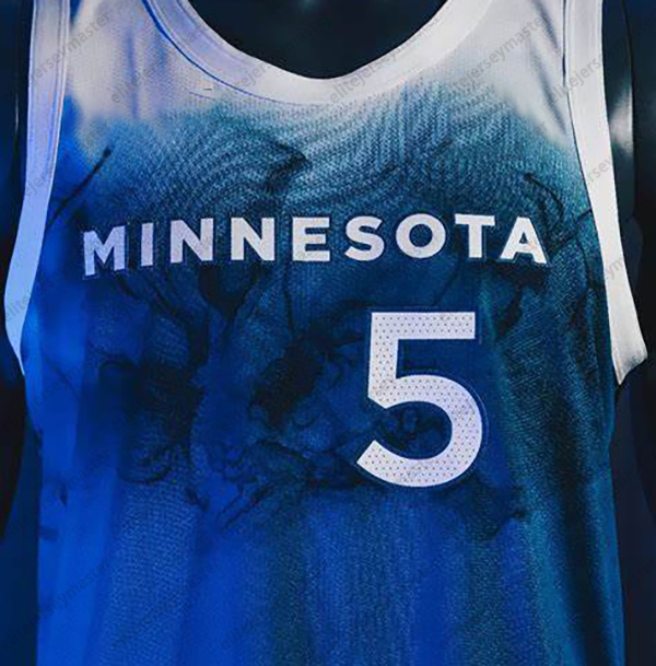 5 Anthony Edwards 11 Naz Reid Custom Basketball Jersey Stitched Personalized Gobert Clark DiVincenzo Hyland McDaniels Miller Reid Custom Any Number An