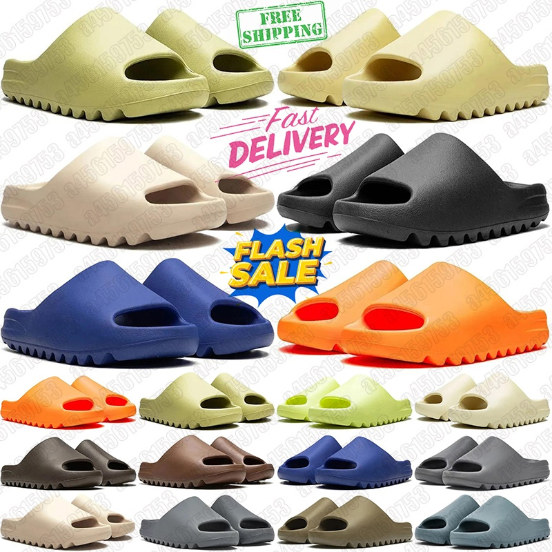 Free Shipping Designer slippers slides shoes for men women sandals Onyx Blue Pure Bone Resin sliders mens womens slide sunmmer slipper flip flops sandles sandels