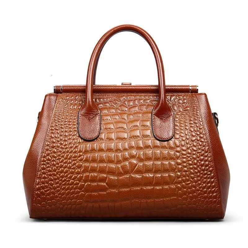 Women Handbag Alligator Grain Business Hand Bags Real Leather Shoulder Crossbody Bag High Quality Luxury Purses Top-Handle Bags K251128