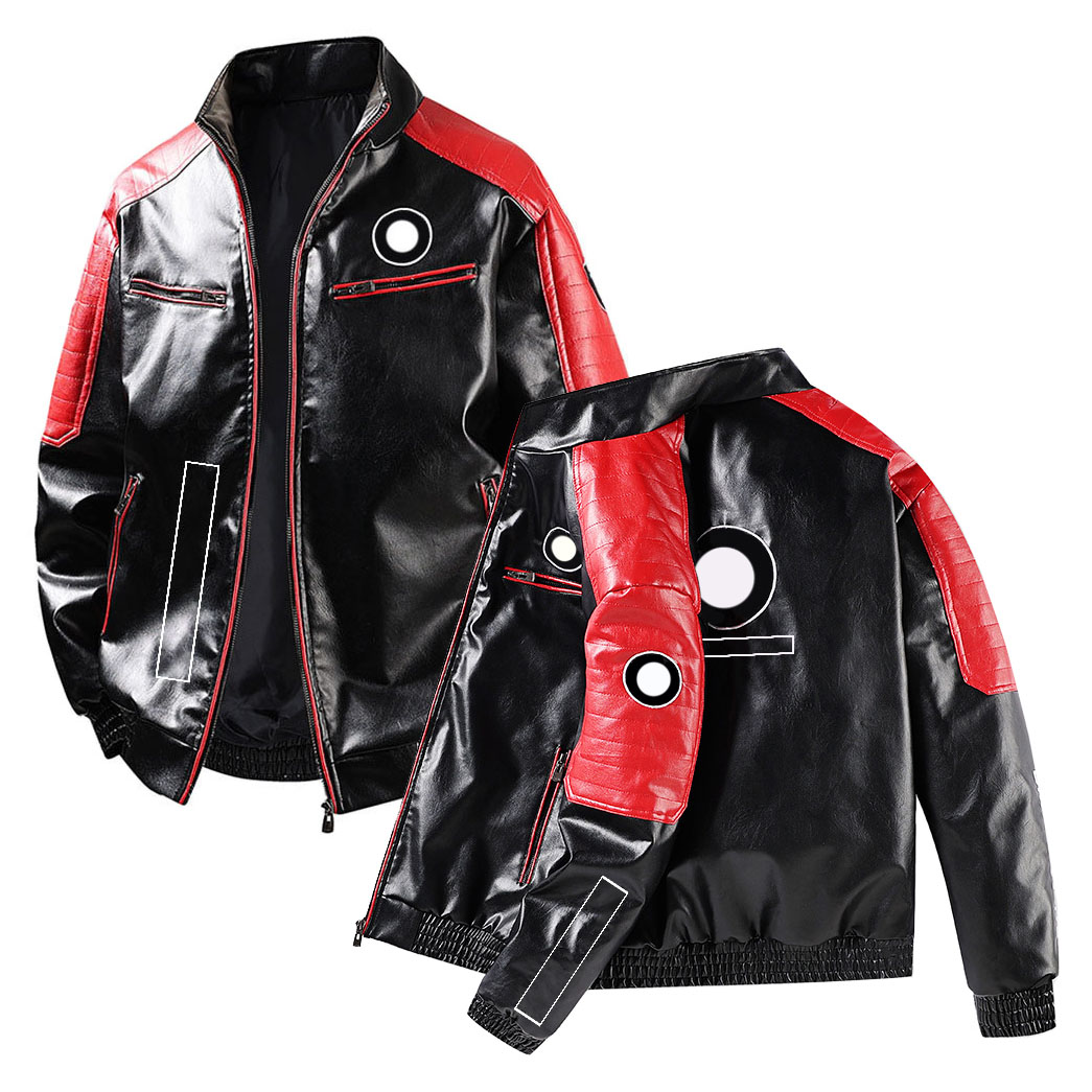 2025 New F1 Racing Windproof Motorcycle Riding Zip for Men/Women Vintage Biker Style Leather Jacket Warm Coat Unisex