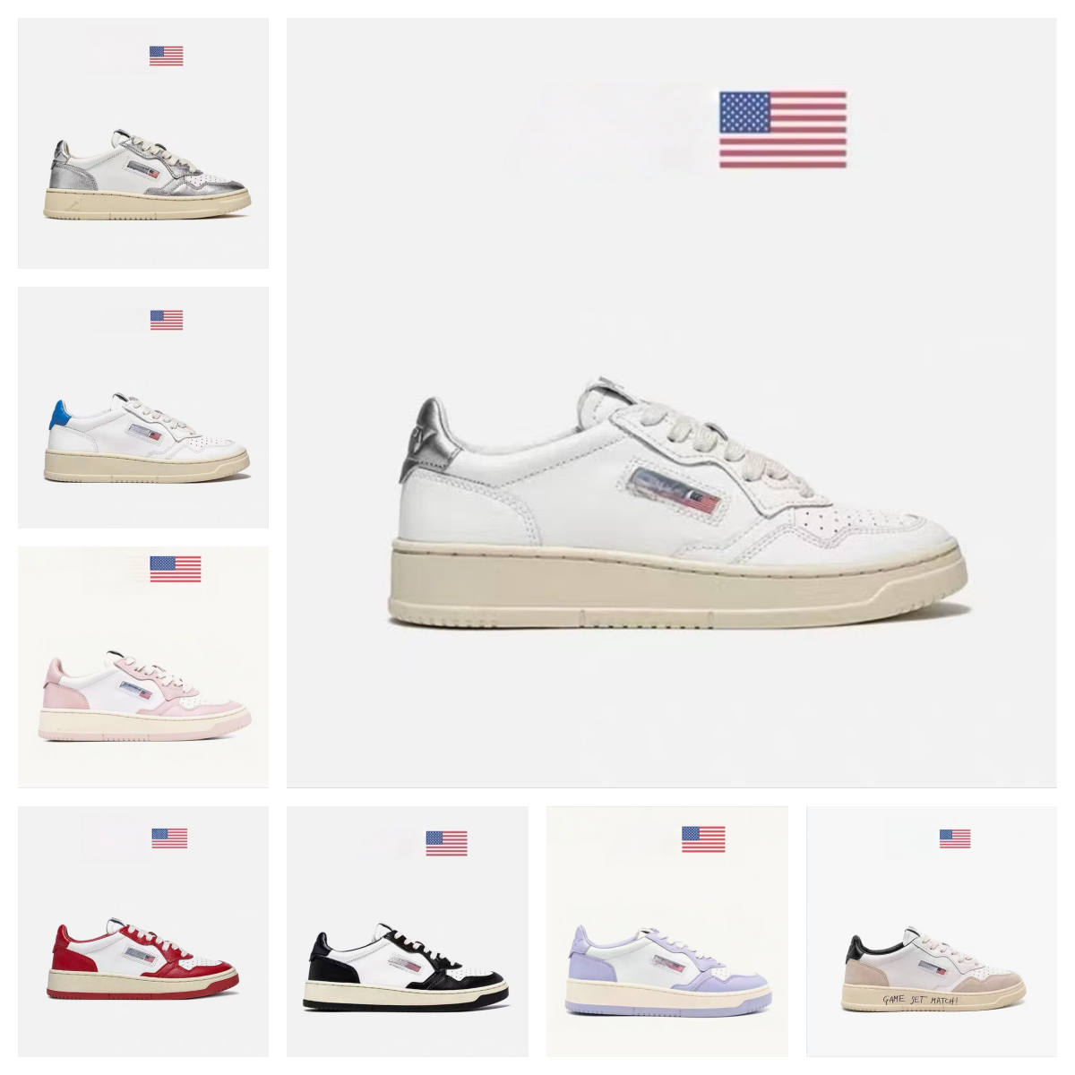 Autrylys Designer Shoe Casual Shoes USA Medalist Platform Sneakers Upper Two-Tone Pink Black Golden Panda Lows Action Loafers Outdoor Women Men Trainers 36-45