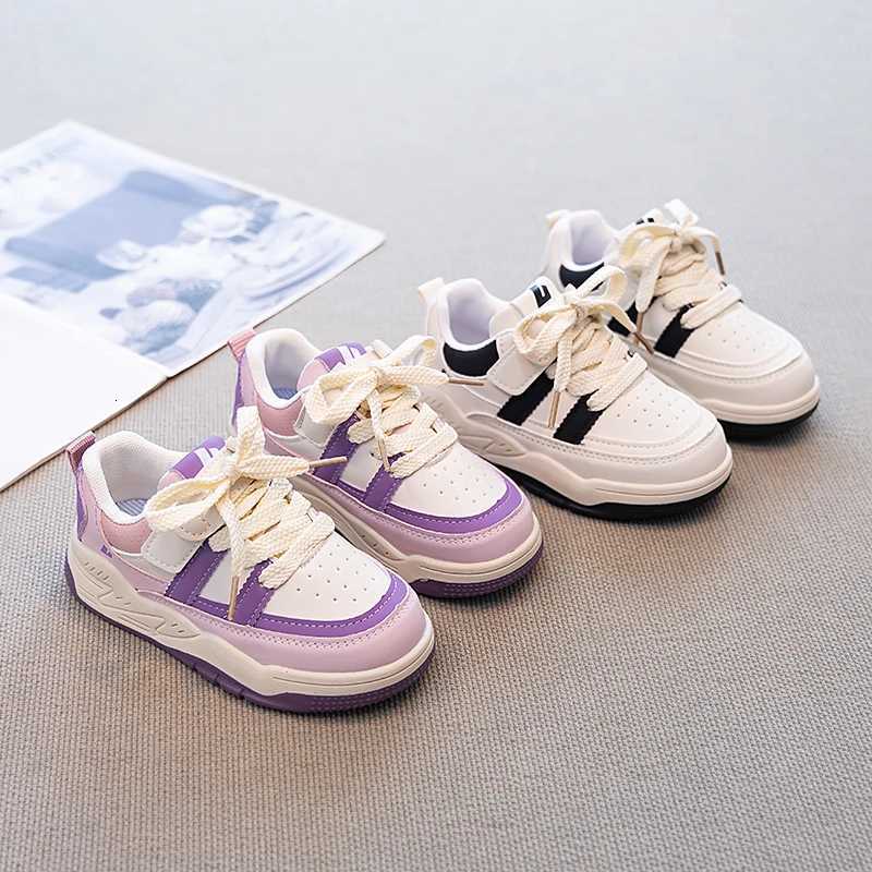 3-18 Years Old Childrens Sneakers Beige Leather Boys Girls Low-top Board Shoes Four Seasons Boys Shoes Kids Running ShoesT251128