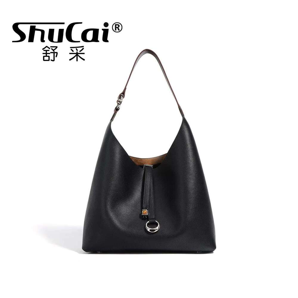 New large capacity handheld underarm female fashion retro shoulder niche commuter tote bag