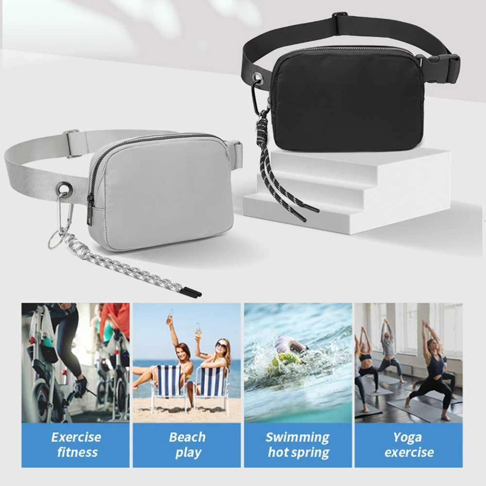 Sport Waist Bag Women Fanny Pack Wide Belt Handbag Shoulder Bag Wallet Pouch Portable Phone Gym Jogging Cross-Body PocketT251128