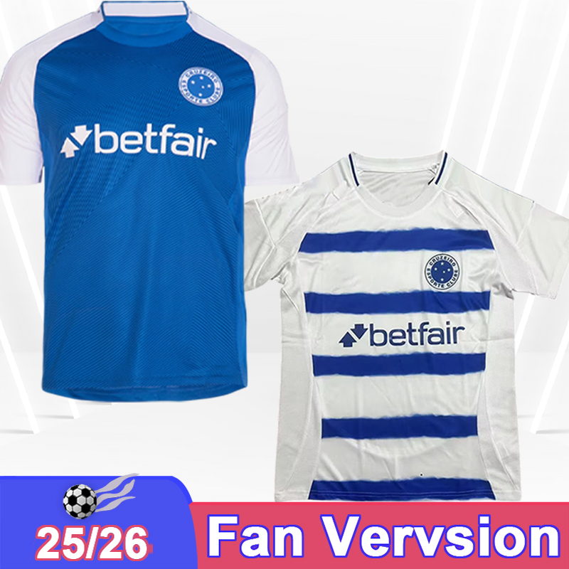 25 26 Cruzeiro Mens Soccer Jerseys WILLIAM M.PEREIRA DUDU WALACE MARLON EDUARDO LAUTARO LUCAS ROMERO JOAO MARCELO Home Away Football Shirts