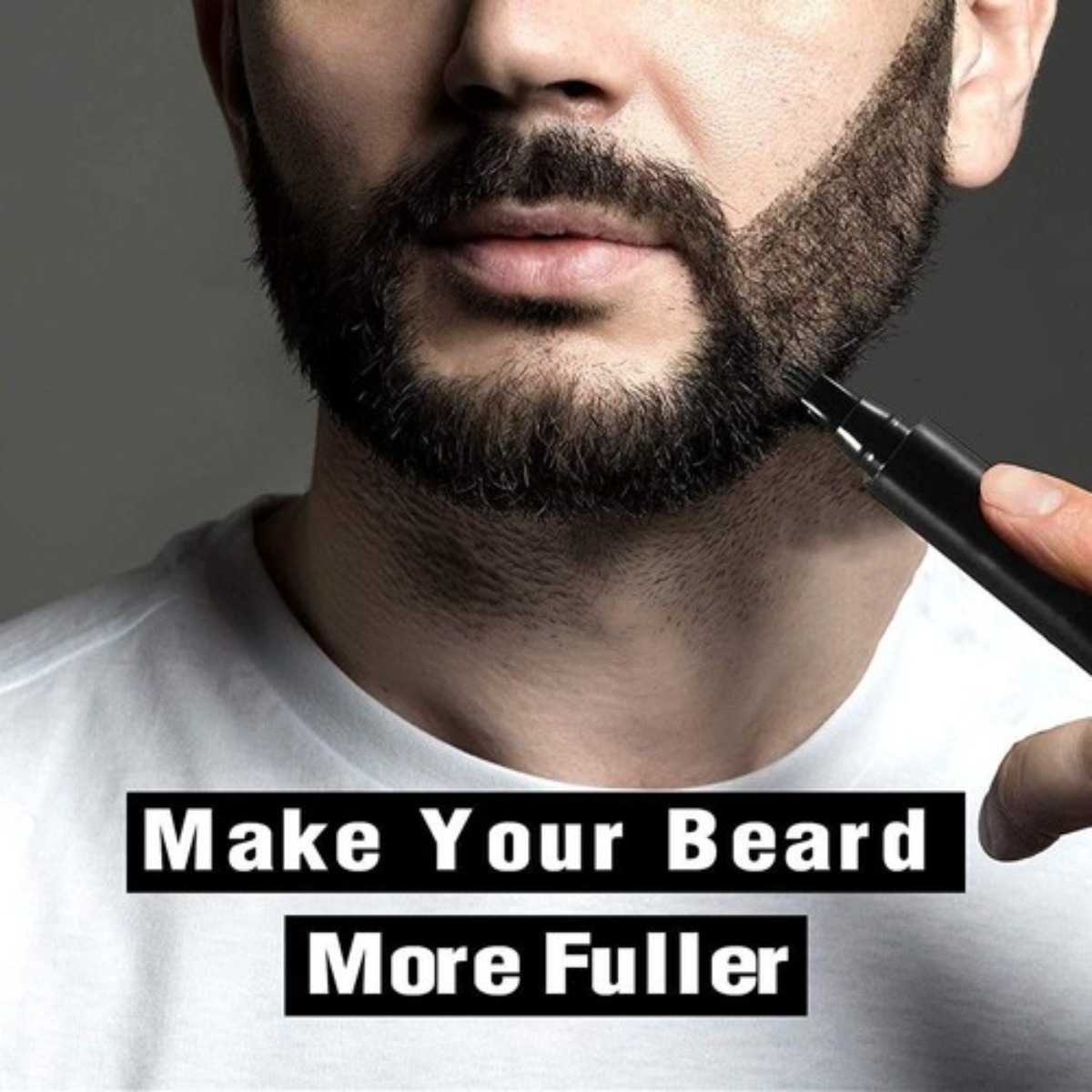 EELHOE Beard Filling Pen Kit for Men Professional Shaping Pen with Brush Waterproof Oil Wax Base Easy Application Daily Use Father's Day Birthday