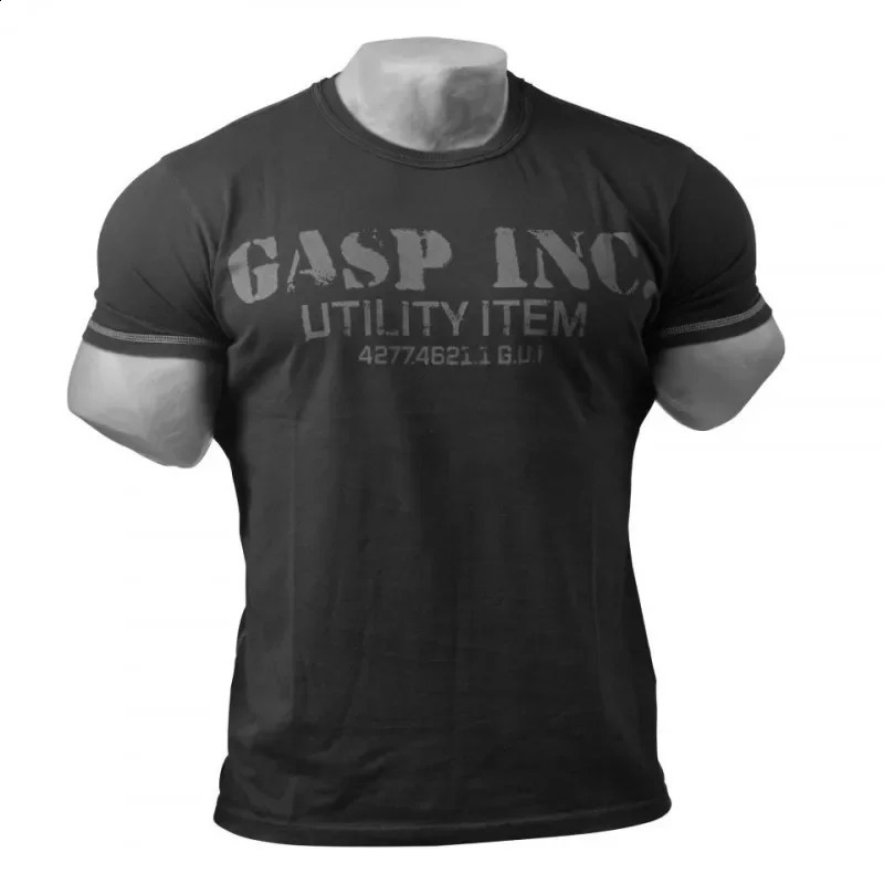 GASP American Men and Women Couple T-shirt Slim Running Casual Sports Short Sleeves Breathable Training Short Sleeves 250428