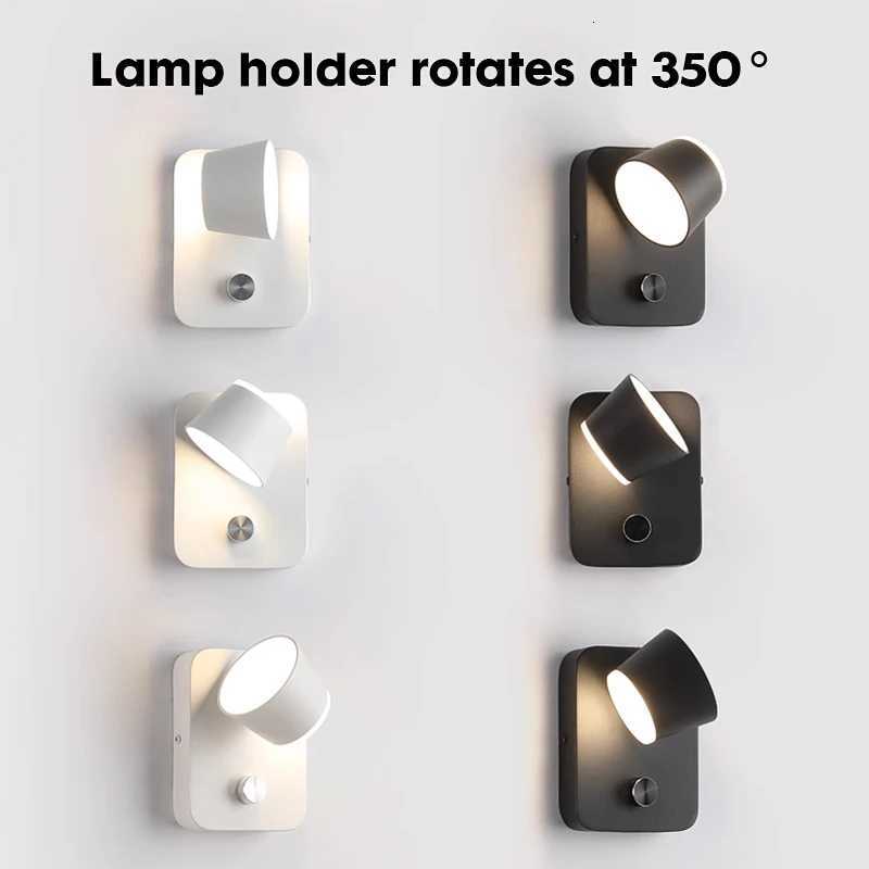 350 Degrees Adjustable LED Wall Light Aluminum Indoor Sconce Lamps Bedside Reading Lamp 10W Bedroom Light Home Decor Luminarie M251128