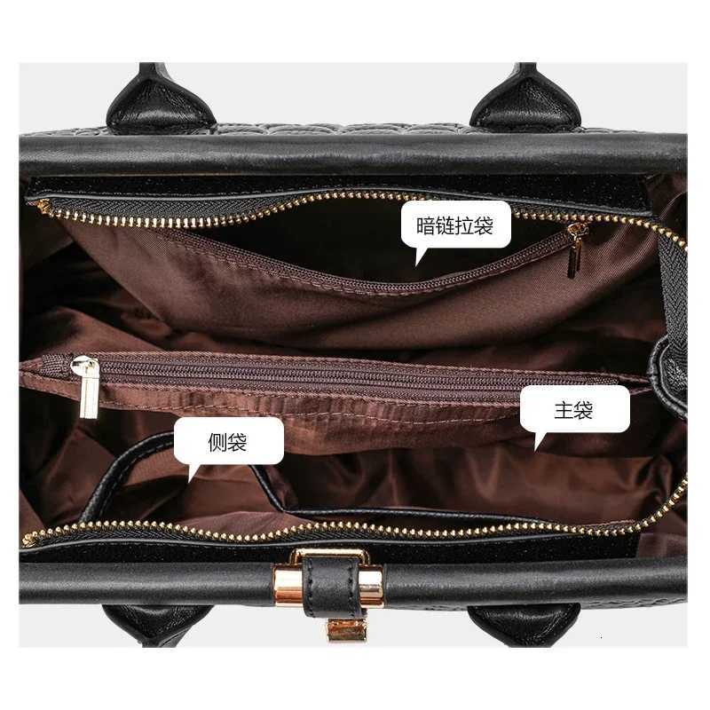 Aidrani Genuine leather womens handbag fashion crocodile pattern design high-end luxury cowhide bag large capacity K251128