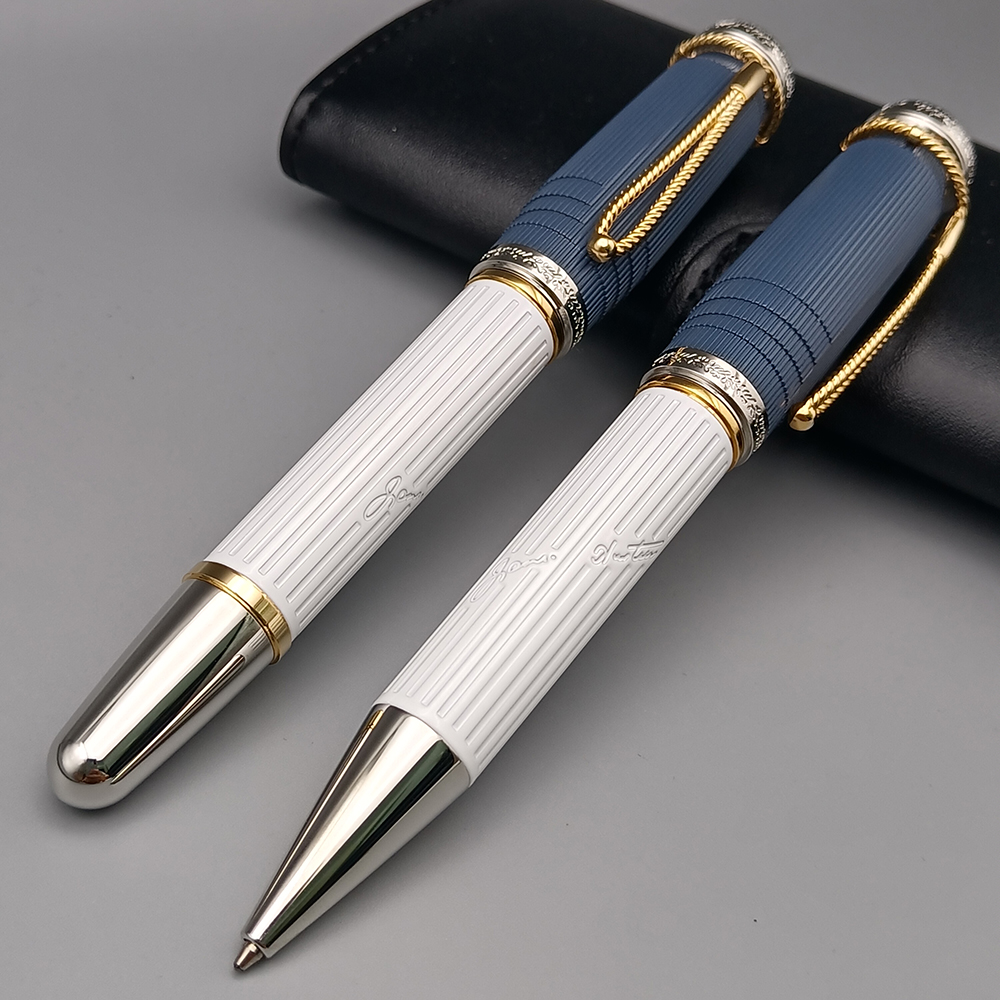 Mont Luxury Jane Austen Golden Color Rollerball Pen Ballpoint Pen Stationery Smooth Writing