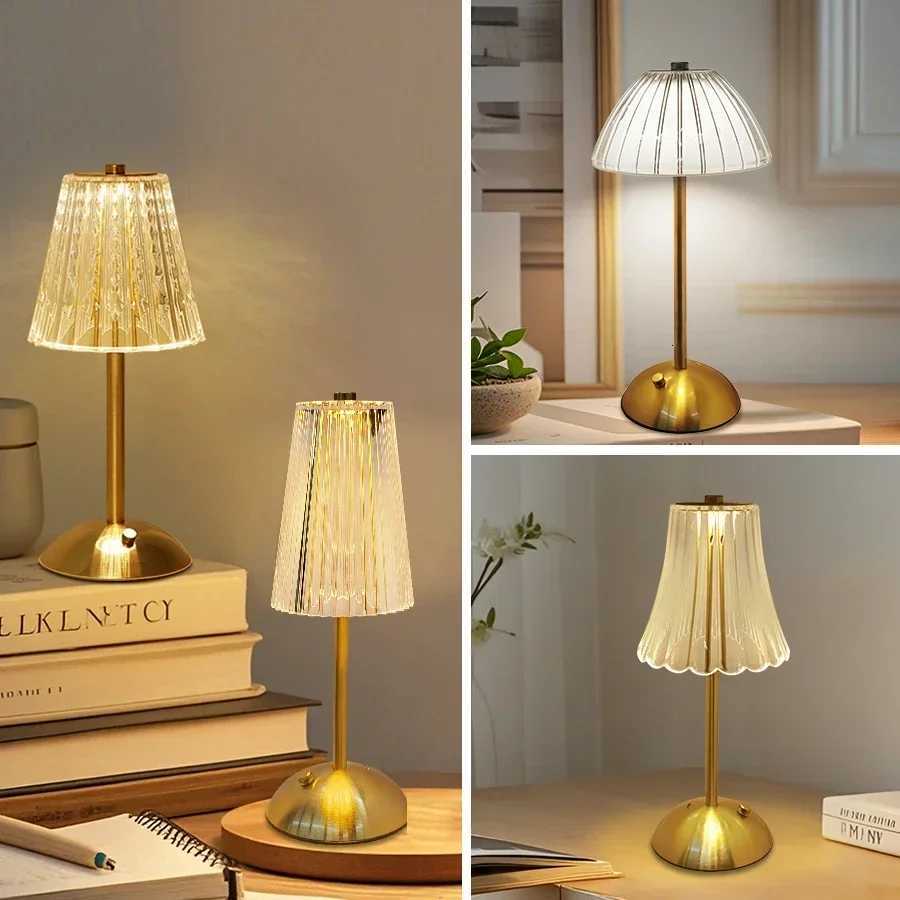 USB Rechargeable LED Table Lamp Touch Sensor Desktop Night Light For Bar Hotel Restaurant Bedroom Atmosphere Room Decor Lighting M251128