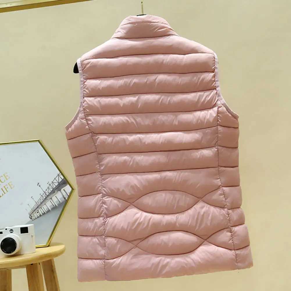 Padded Sleeveless Vest Stylish Womens Padded Vest for Autumn Winter Ultra Light Windproof Waistcoat with Zipper Closure SlimT251128