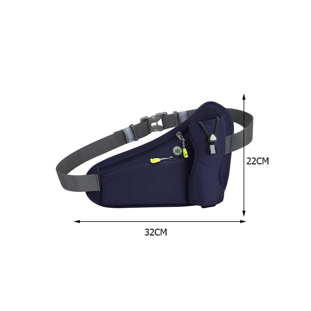 Running Waist Bags Water Bottle Holder Hydration Belt Bag Men Women Sports Fanny Pack Gym Running Cell Phone Jogging Cycling BagT251128