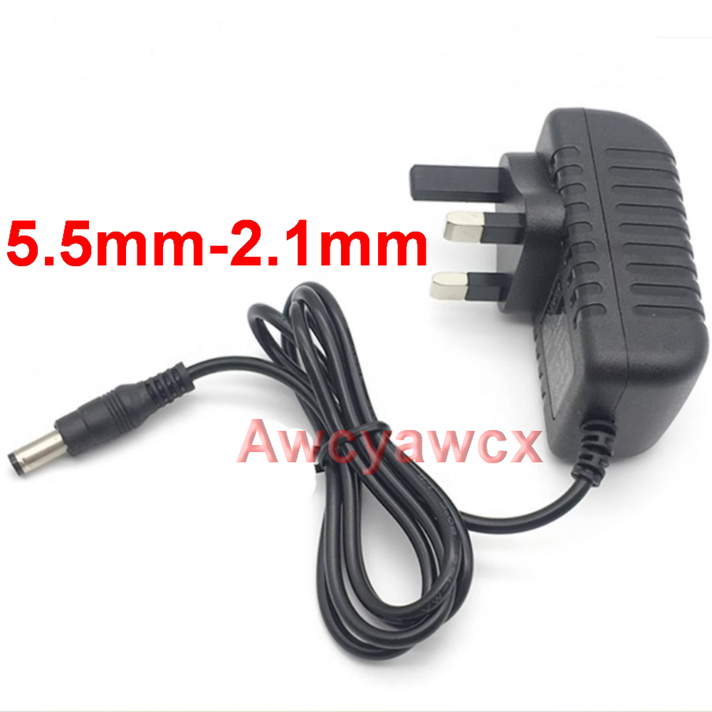 10PCS UK plug AC 100-240V Converter Adapter DC 12V 1A / 9V 1A / 5V 2A / 12V 500mA Power Supply ( 50PCS 100PCS free Express shipping )