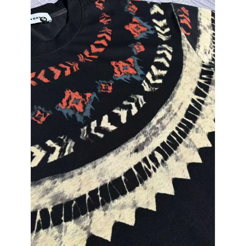 The 2025 New Men's Round-neck Casual Short-sleeved T-shirt With Printed And Embroidered Letters Is A Fashionable Fnd Versatile Couple's Loos