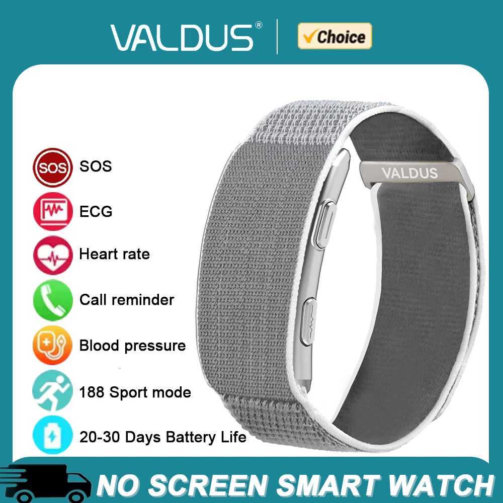 VALDUS VITRO ECG Smart Bracelet Heart Rate Blood Pressure Waterproof Long Battery Life Fitness SOS 2025 New NO Screen SmartwatchW251128