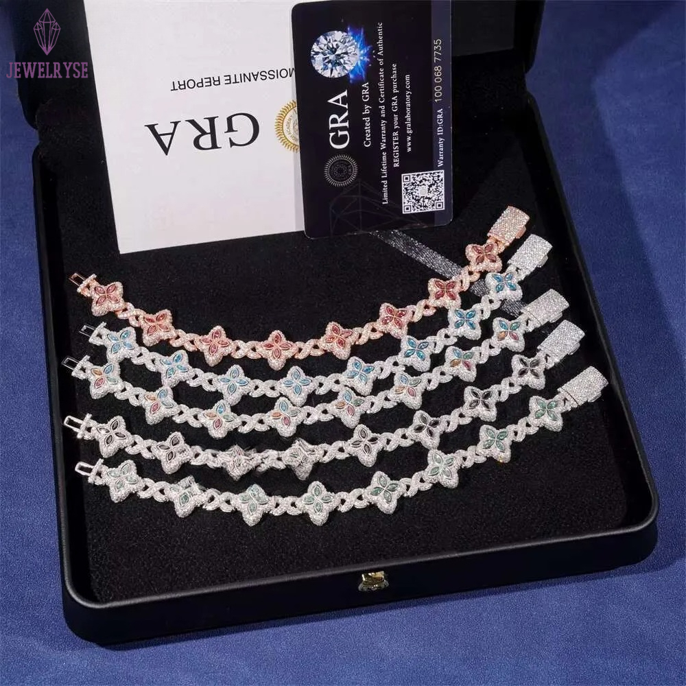 Classic Cuban link design with high-quality moissanite stones, brilliant fire shine, 10K gold plating for lasting luster. Perfect for daily wear or sp