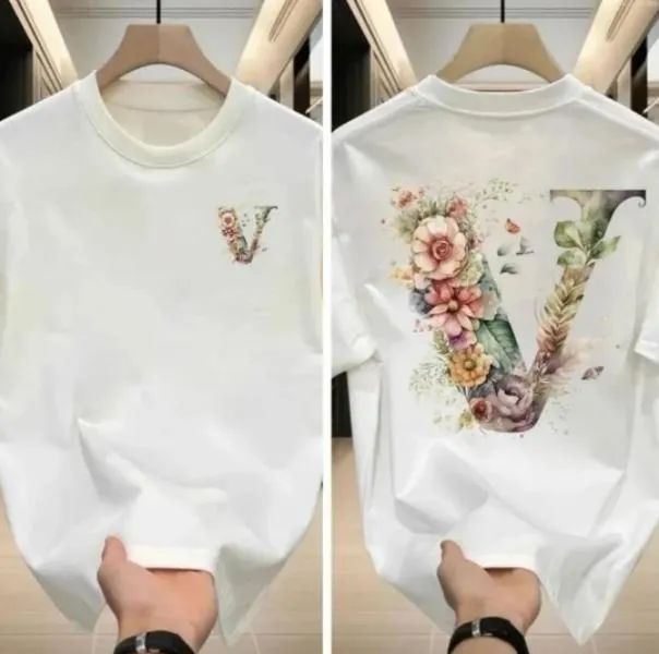 Men's T Shirts 100% cotton Summer Trend American Horse Fashion Printed Short Sleeve T-Shirt Casual Versatile Slim Crew Neck