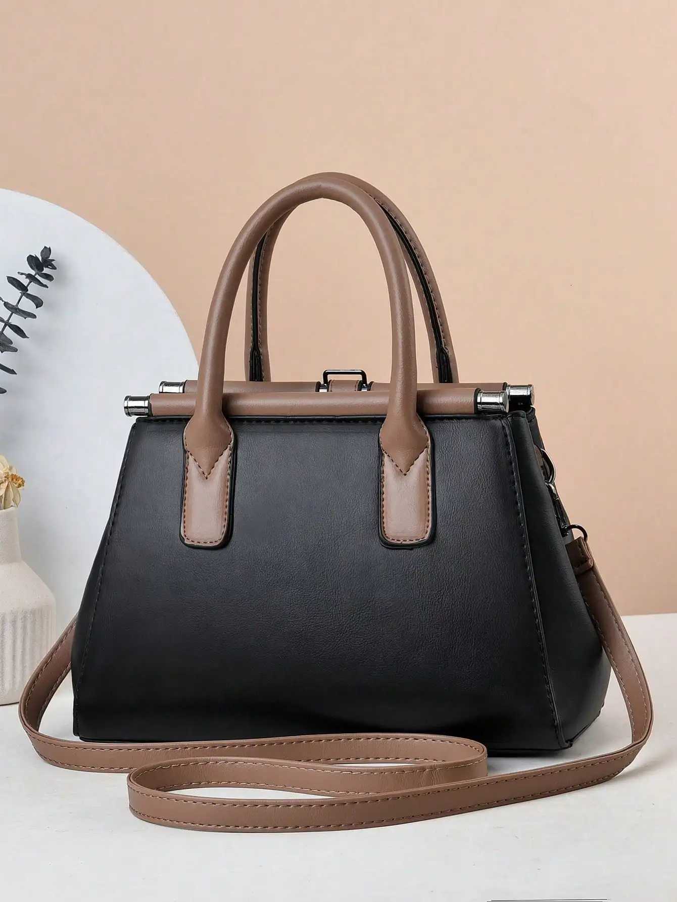 Crocodile pattern womens bag elegant and fashionable shoulder bag large capacity casual simple handbag K251128