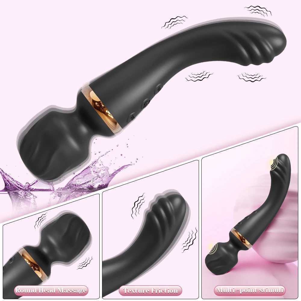 AV Vibrator for Women Vagina Massager USB Rechargeable 2 Motors G Spot Clit Clitoris Stimulator Female Sex Toys Adults GoodsXJ251128