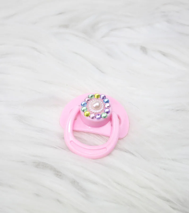 Pink White Magnetic Pacifier Shining Nipple For Reborn Baby Doll and Bottle Set born Babies Toy Accessories 251128