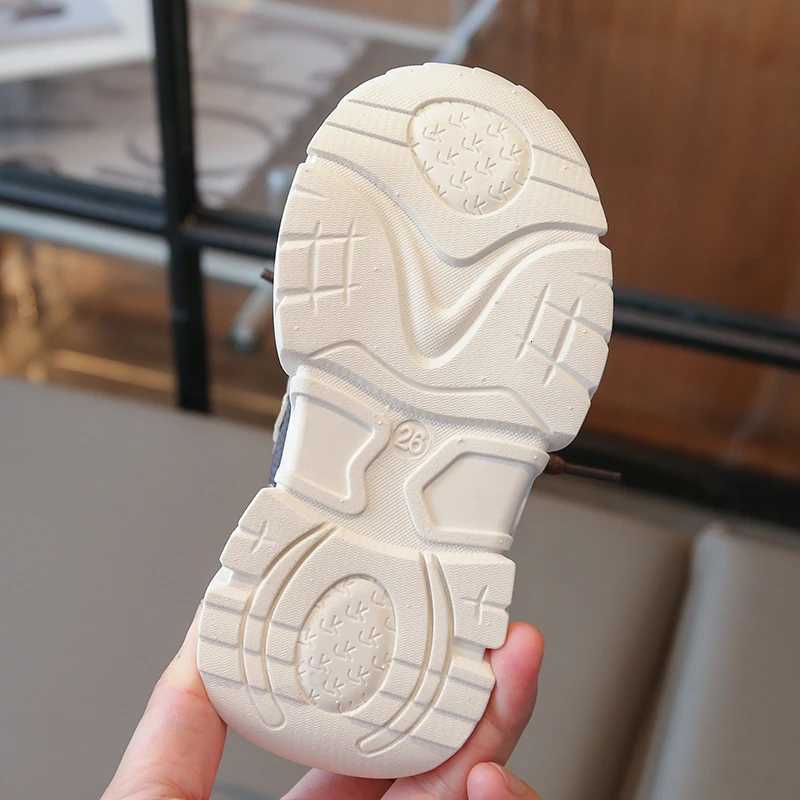 Childrens Sneakers Years Old Brown Breathable Boys Girls Casual Shoes Four Seasons Lightweight Non-slip Kids Single H260130