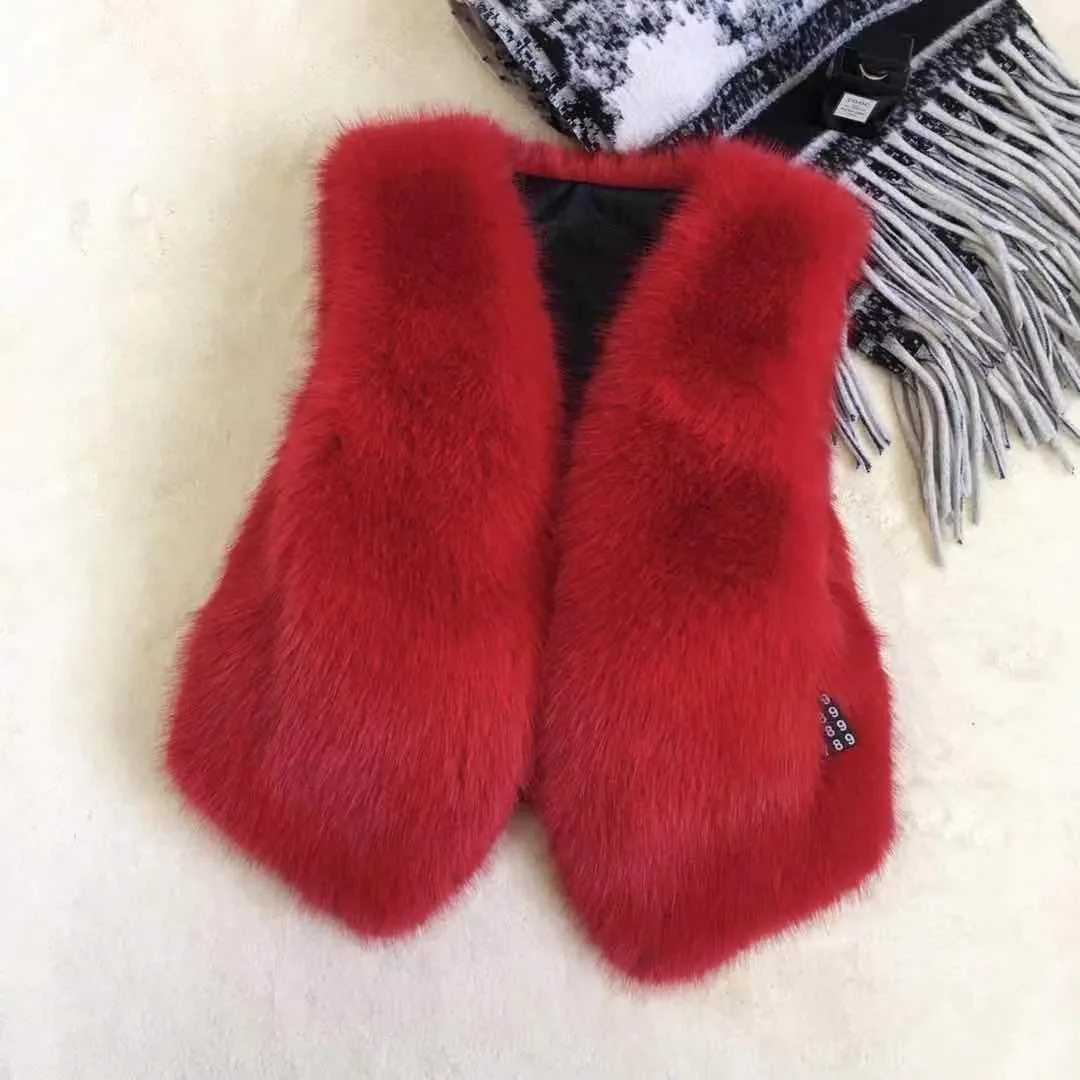 Women Fur Vest New Autumn Winter Female Waistcoat Korean Warm White Black Pink Faux Fur Jacket Fashion Tank Top Sleeveless CoatsT251128