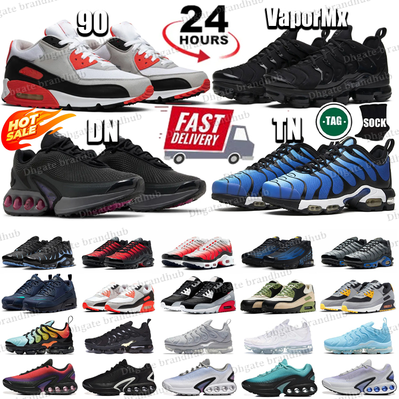 With Box Dn Plus Designer Running Shoes Men Women Tnss 90 90s Toggle tn3 Utility Triple White Red Black Metallic Silver Grey Blue Athletic Trainers Outdoor Sports