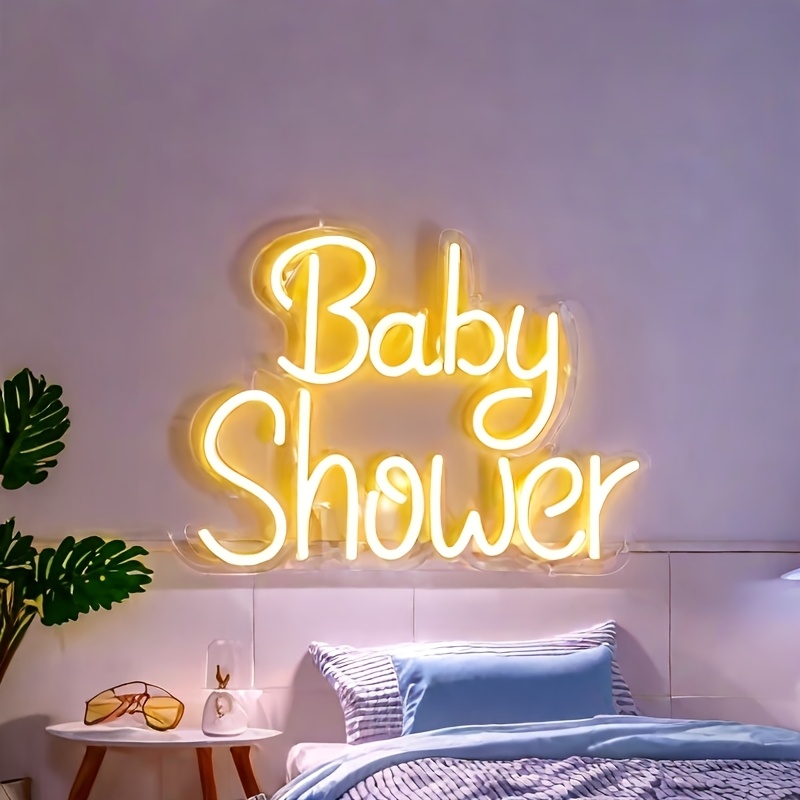 Baby's Birthday Party Decoration - Multihued Plaster Bath Signal LED Display
