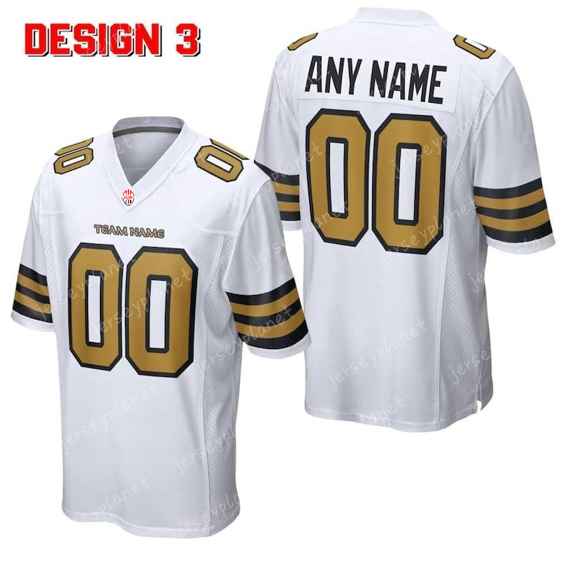 Alvin Kamara 41 Tyrann Mathieu 32 Chris Olave 12 Taysom Hill 7 Cameron Rashid Shaheed Rattler Personalized Customized Football Jerseys Custom Any Number Name 666