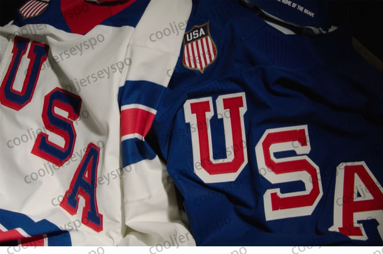 Team USA 2026 Winter Olympices Hockey Jersey Men Youth J.T. Miller Matthew Tkachuk Jason Robertson Larkins Tage Thompson Cole Caufield Jack Eichel Kel