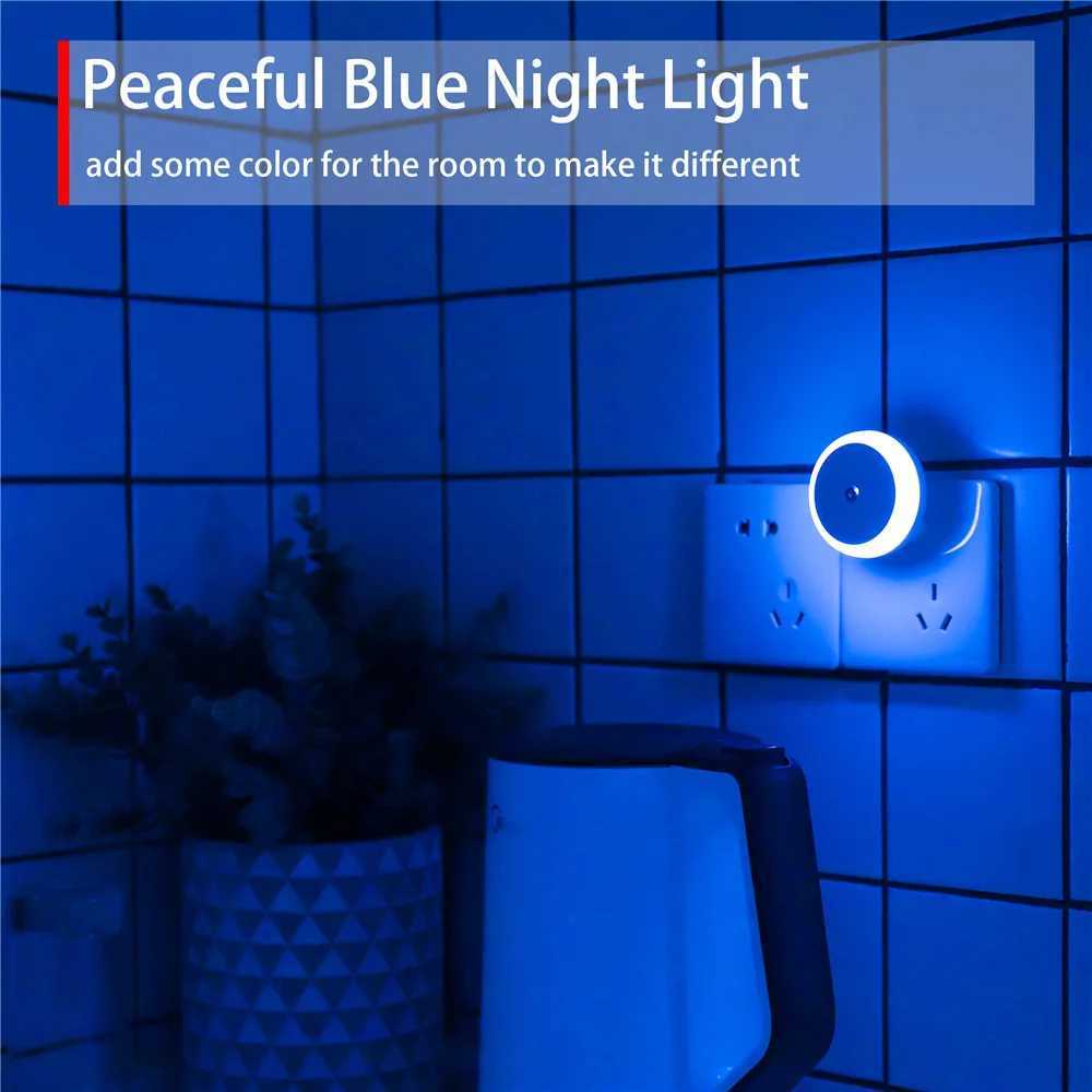 LED Night Light Plug in Dusk To Dawn Smart Sensor Auto Dim Into Wall Night Lamp for Bathroom Hallway Kitchen Stairway Bedroom M251128