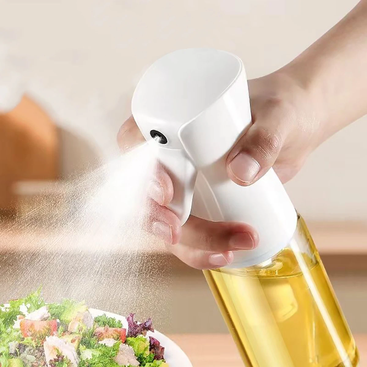 200ml/300ml Glass Spray Bottle Kitchen BBQ Cooking Olive Oil Dispenser Camping Baking Empty Vinegar Soy Sauce Sprayer Containers