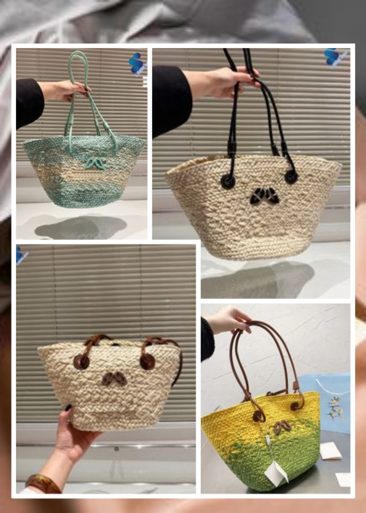 10A Fashion Designer Beach Bags Women Totes straw Bag Luxury bag Sac Luxe Womens Shoulder raffias Bag Personality Straw Sac Handbags Free Shipping