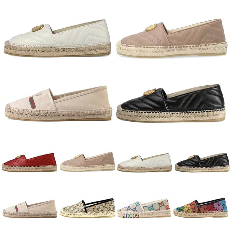 espadrilles designers casual gg liness shoes womens fisherman luxurys ladies flat beach half fashion woman loafers leather canvas p gucciis guccishoe guccily QKW7