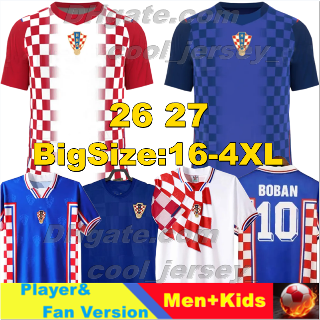 4XL 2026 CroaTia World Cup Soccer Jerseys MODRIC KRAMARIC PERISIC JAKIC MATANOVIC IVANOVIC MUSA PASALIC 26/27 men kids kits set national football team shirt