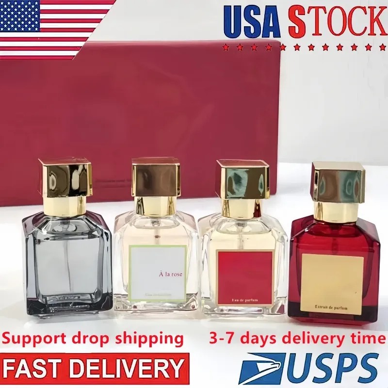 US stock in 3-7 Days delivery Perfume Rouge 70ml 540 Glass Eau De Parfum Paris Grand Soir For Women Lady Cologne Spray Gift Set long Lasting