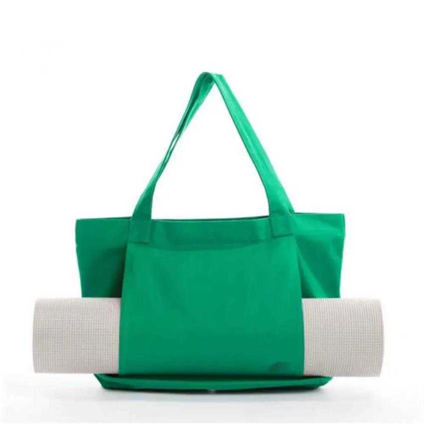 2025--Cross-border hot yoga Pilates mat bag canvas tote exercise equipment travel yoga shoulder pads bag