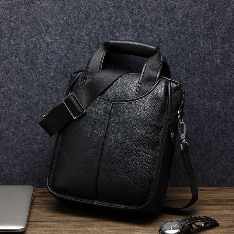Luxury Bags Designer Niche Shoulder Bags Men's Leather Top Handle Bags Business Cross Body Bag Upright Cowhide Bulk Bag Gift Totes