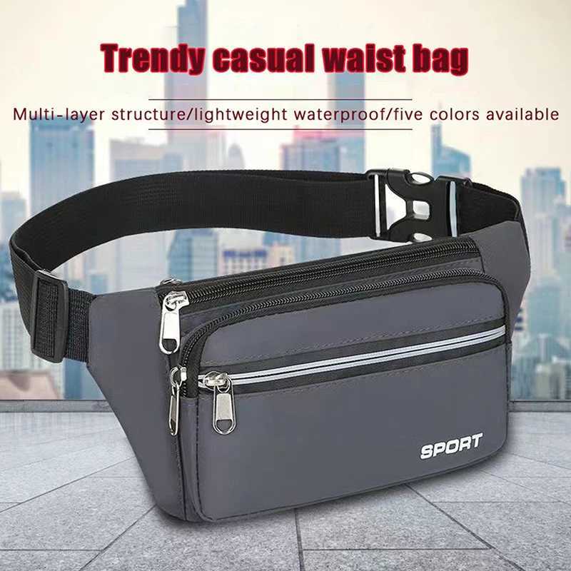 Fashion Men Women Waist Bag Casual Fanny Pack Purse Large Phone Belt Bag Pouch Outdoor Travel Phone Bag Banana Hip BagsT251128
