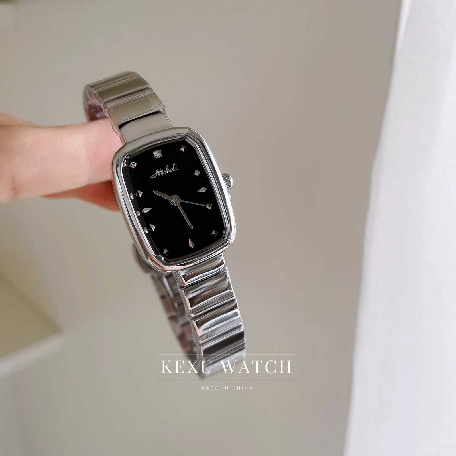 Mishali Watch Dainty Gold/Green/Blue/Black/Silver Dial Watch for Wen Elegant Rectangar Face Quartz Wristwatch for Wen X251128