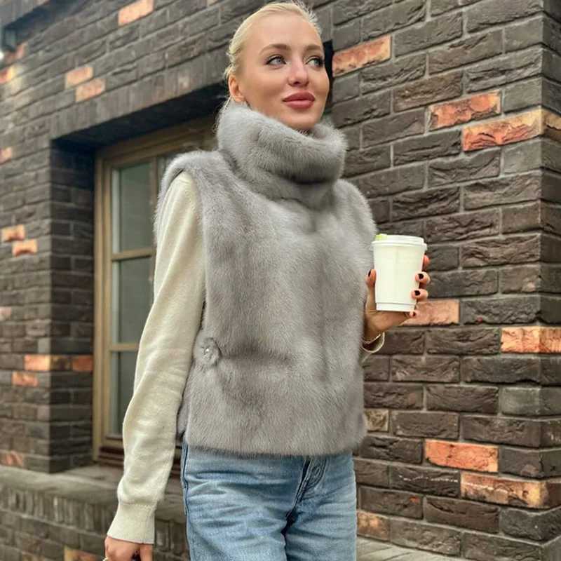 Ticketsx Vintage Wool Vest Jacket Fashion Solid Sleeveless Patchwork Warm Vest Jacket Autumn Winter Female High Street JacketT251128