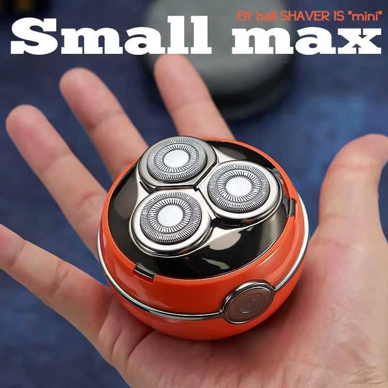 Komingdon Round Head Electric Shaver for Men Portable Waterproof Rechargeable Shaver Travel Beard Trimmer Gift for Him C251128