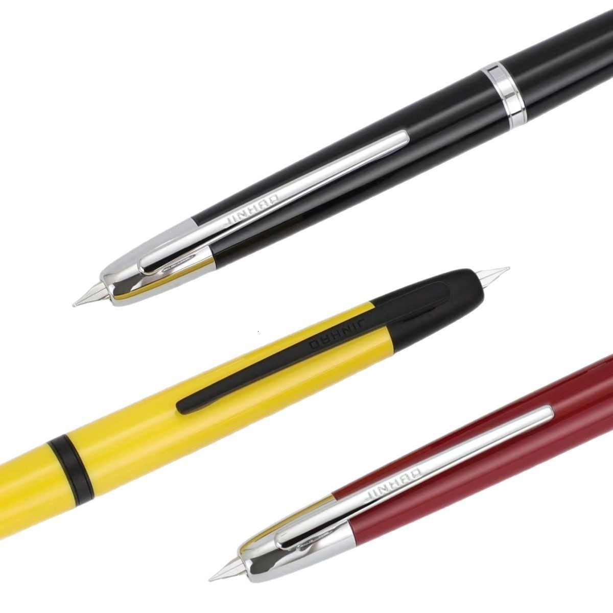 JINHAO 10 Press Fountain Pen Retractable EFF Nib Metal With Clip Writing Ink Pen Converter School Supplies Stationery PK A1 A2250919ww