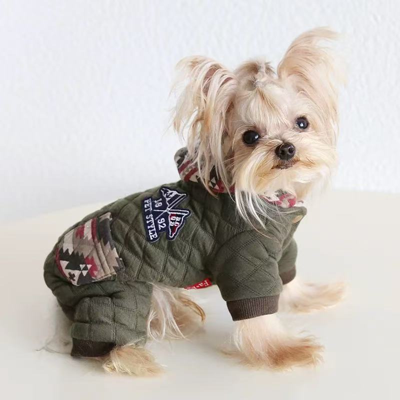 T0090Special clothes skirt puppy Yorkshire terrier sweater autumn and winter winter clothes for small dogs